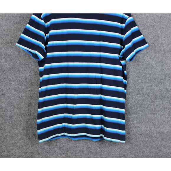 AEROPOSTAL T-Shirt Men's Large Blue Strips Short Sleeve - Picture 3 of 12